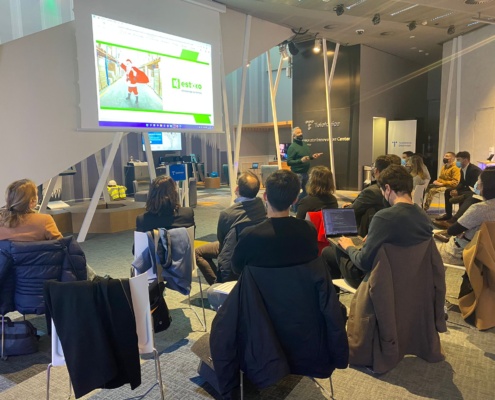 Pitch de startups Cornellà Open Future en el Innovation Center de Telefónica