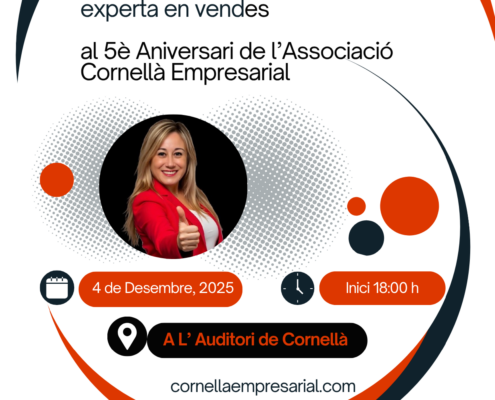 Mònica Mendoza en el 5º Aniversario de la Asociación Cornellà Empresarial