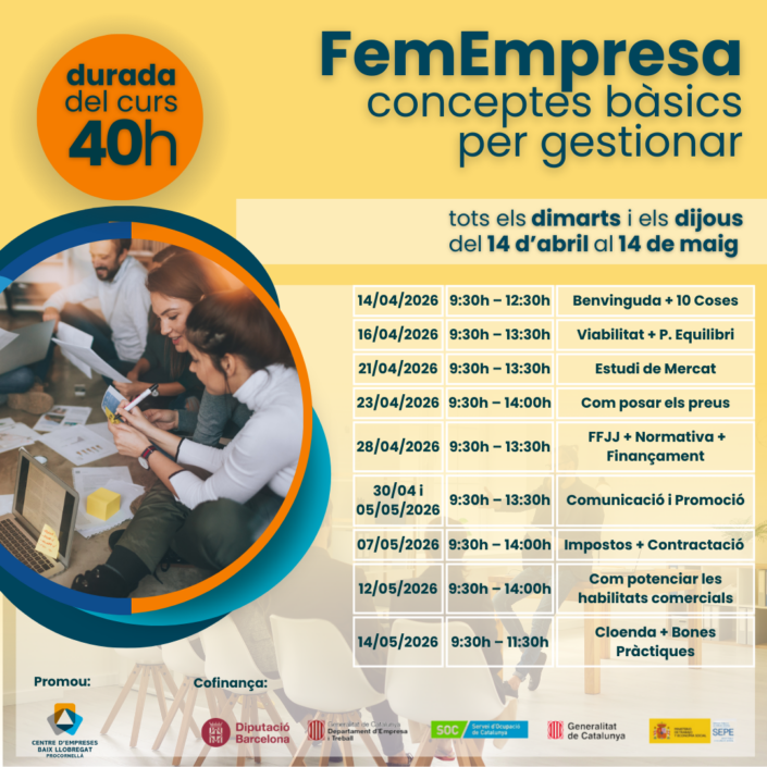 FemEmpresa: aprèn els conceptes bàsics per gestionar el teu negoci