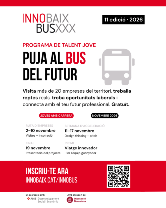 Centre d’Empreses Procornellà torna a impulsar el talent jove participant en una nova edició de l’Innobus Centre d’Empreses Procornellà torna a impulsar el talent jove participant en una nova edició de l’Innobus