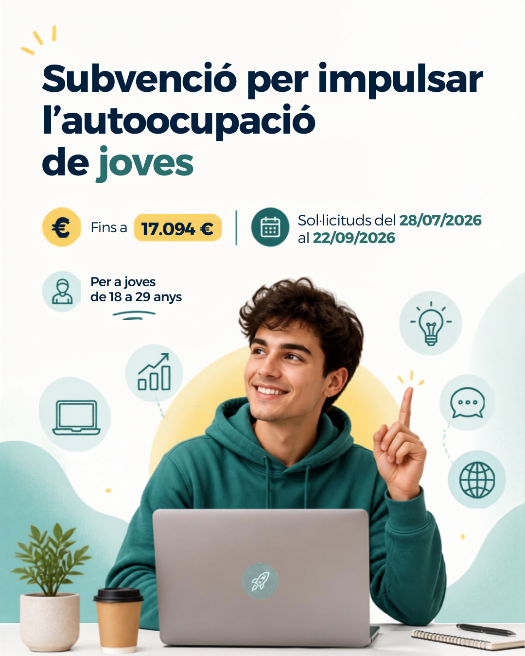 Subvención para impulsar el autoempleo de jóvenes 2026